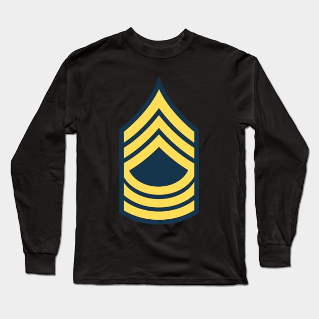 MSG - Master Sergeant  - Blue wo Txt Long Sleeve T-Shirt by twix123844